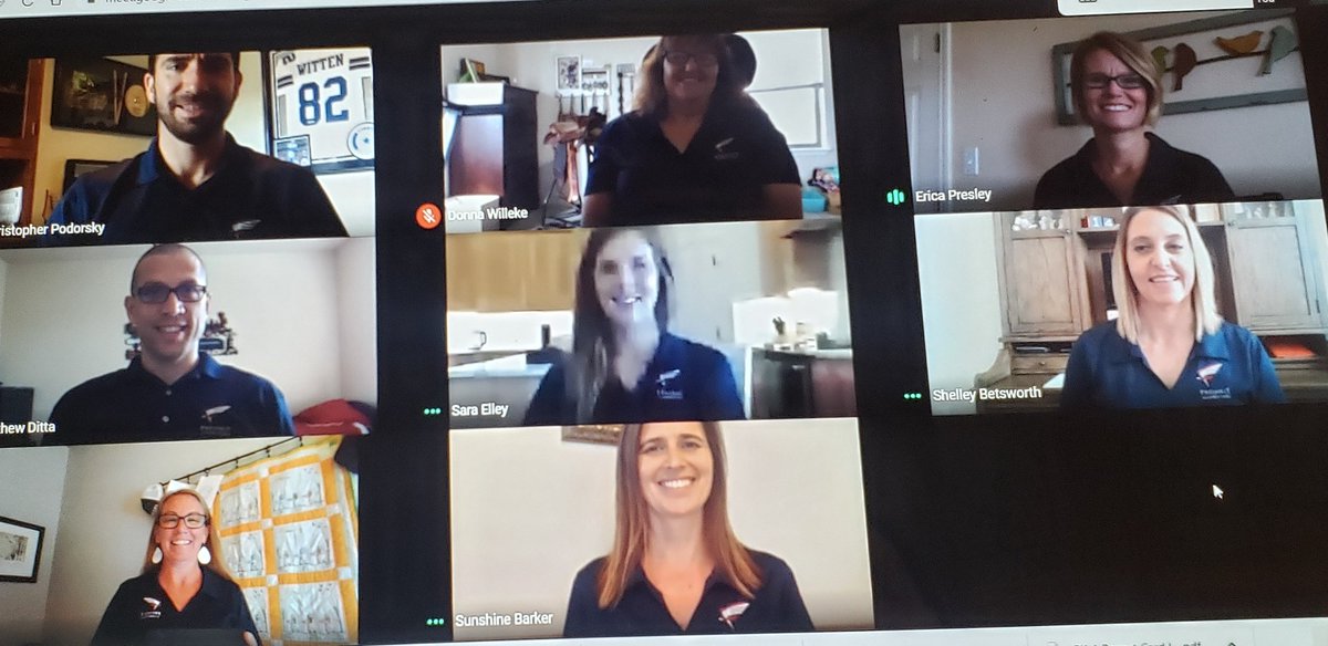 shellcroff's tweet photo. This team is my rock! ❤🦅. Miss seeing them physically,  but happy to connect virtually! #BetterTogether #TeamShirtTuesday @SunshineBarker @betsworthcis @fes_ap_mrp @ericapresley2 @FEScic @matthewditta https://t.co/L8hzEYFLDO