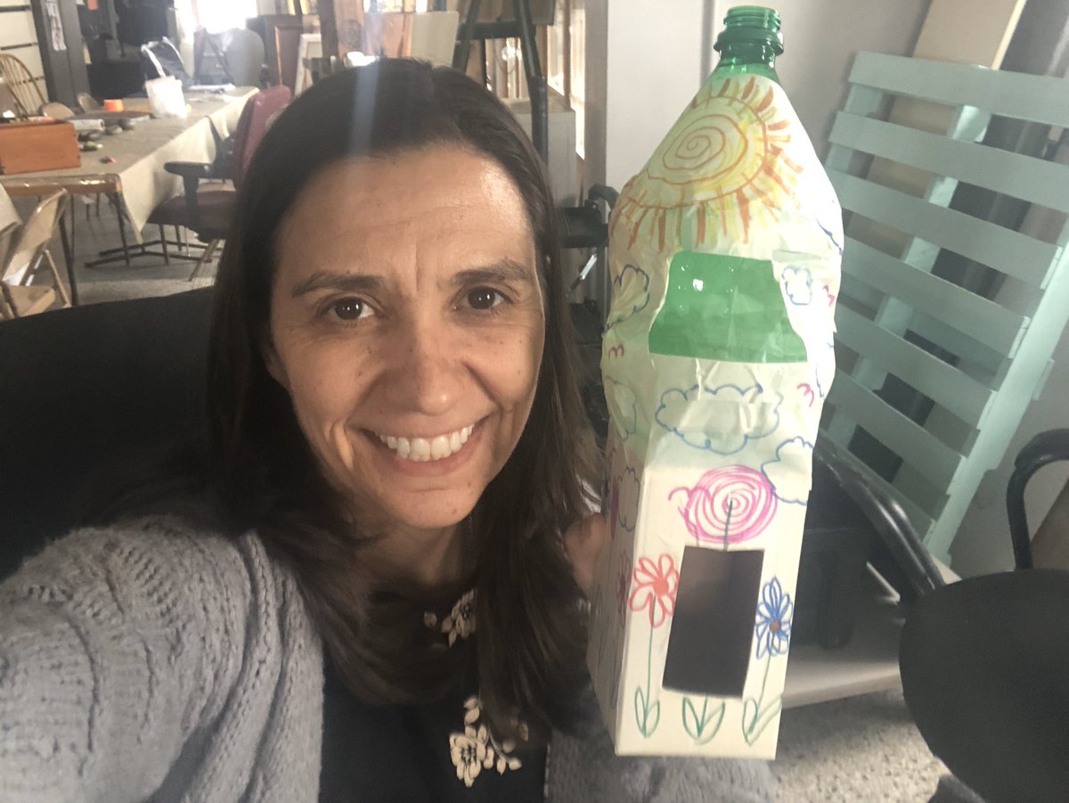 I finished my bird feeder challenge today. Can’t wait to see what our kindergartners create! #millerinspires