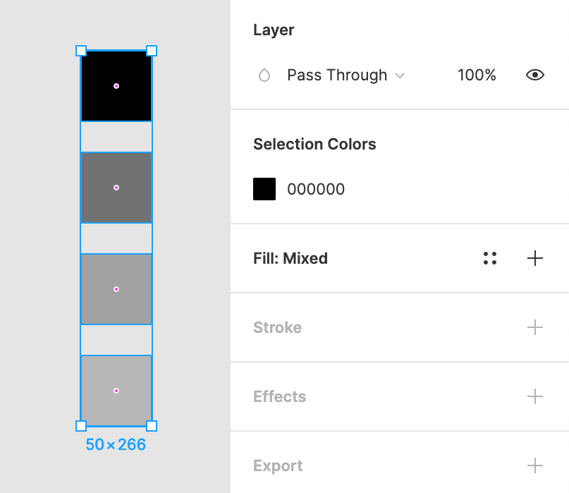 Should we fuse or keep separate the same colour with different transparencies? (We went with keeping them separate.)