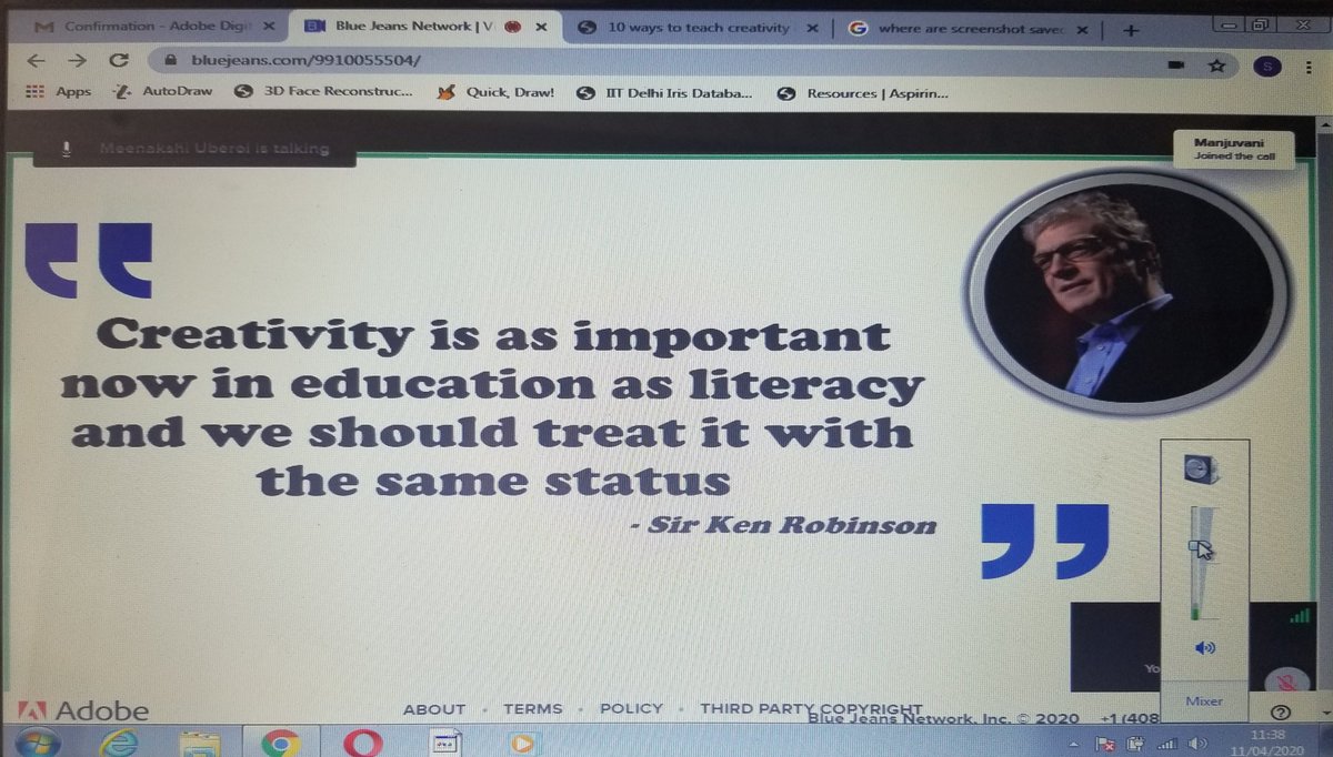 shefali_ch's tweet image. Attended a Professional Development Workshop @AdobeForEdu @AdobeSpark 
#TinkerFromHome #AtalTinkeringLabs Thankful to @rramanan @AIMtoInnovate @pkdhillon08 for enhancing our skills. @charuchhabra2 @Gurpreet8004039 @Kirande86790791