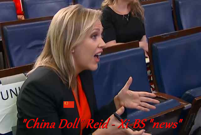 China propagandist Paula Reid (CBS) refuses to leave COVID-19 survivors meeting with Trump
