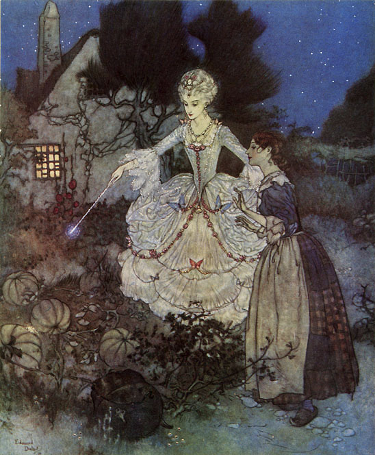 Edmund_Dulac's tweet image. Cinderella - from the Picture Book for the Red Cross #edmunddulac #artnouveau
