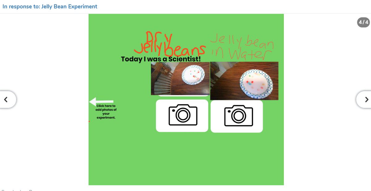 CassadyMiner's tweet photo. Love seeing a student's timely experiment results via @Seesaw! I'm grateful for every opportunity to stay connected. https://t.co/1E7X4gKZzN