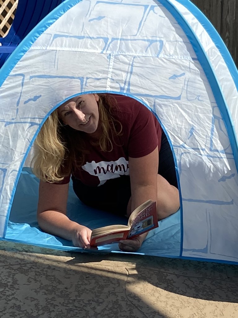 GaylaCoward's tweet photo. Beautiful day to camp out in the backyard with a good book @TISDTCES #virtualtces @TomballISD https://t.co/jmCl2XBd1i