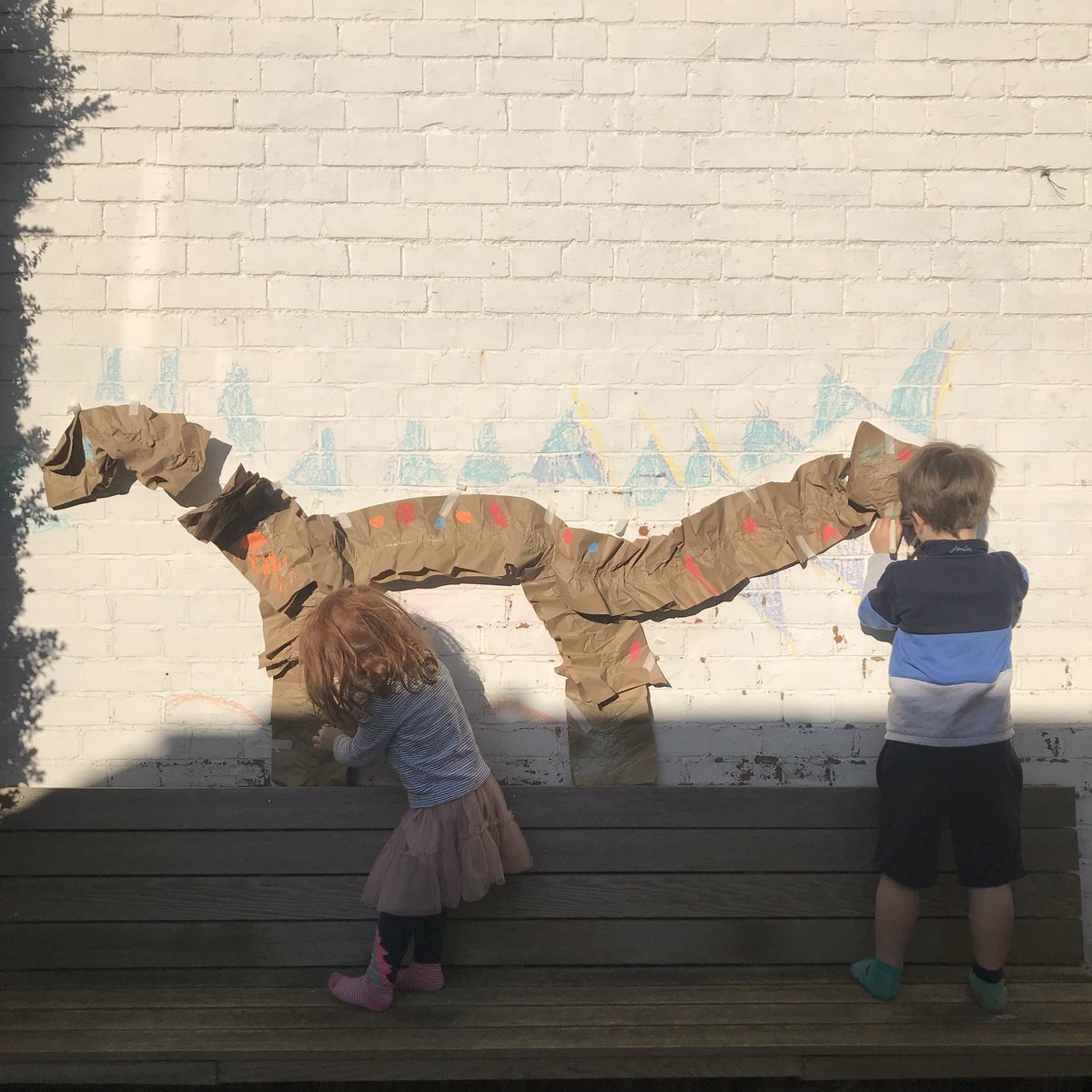 books_let's tweet photo. @maddiemoate and @gregfoot my Bookeaters were inspired to create a crafty dinosaur ‘fossil’ 🦕 after your super #LetsGoLive session this morning 🦖😊 https://t.co/Pm2vhSrycb