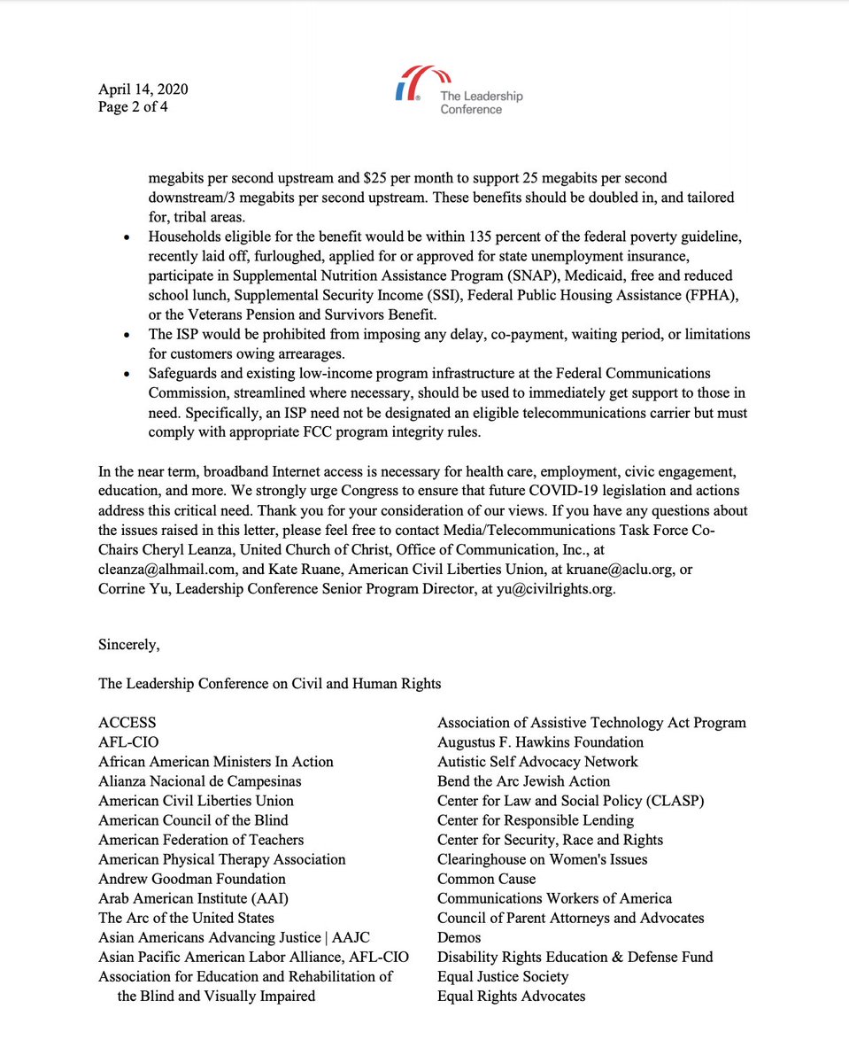 Screenshot of page 2 of our letter. The full text is available at the link in the original tweet.