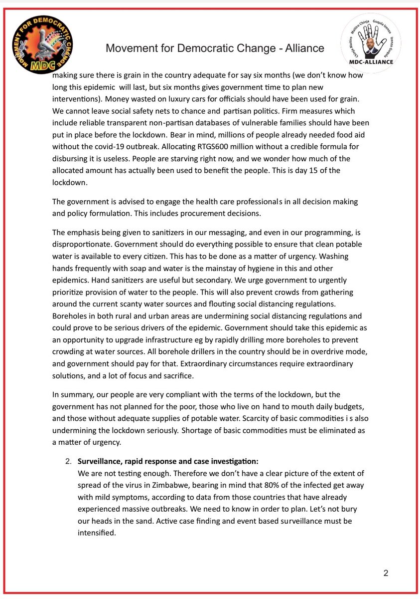 healthCW_CCC's tweet photo. 1. In the attached document, the @mdczimbabwe Secretary for Health, Dr Henry Madzorera analyzes the @MoHCCZim's implementation of its preparedness and response plan. https://t.co/I4kJDCNdb4