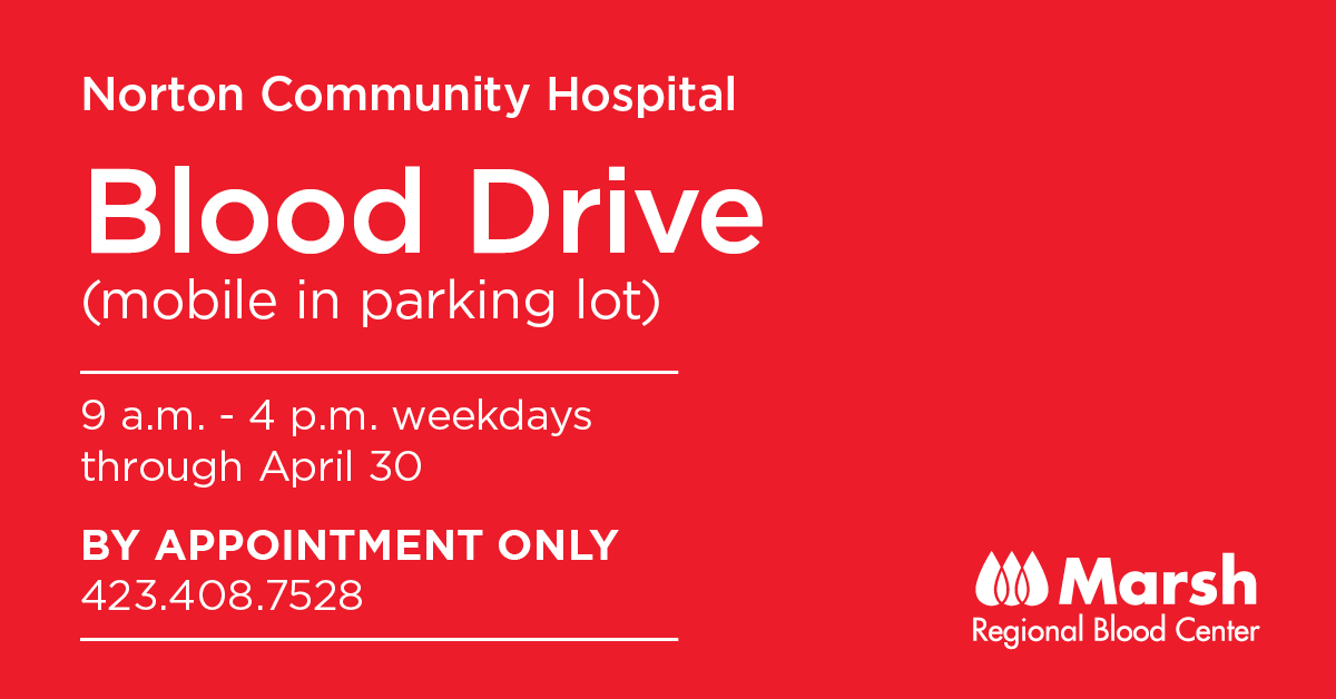 Marsh_Blood's tweet photo. Norton, Virginia and surrounding communities, we need your help.  Our team has multiple appointments available this week and next.  Please call 423.408.7528 and schedule your time to give today! @cityofnortonva @ExploreNortonVA @WiseCentral @wisecountyva @UVA_Wise https://t.co/iBAaeBlQZB