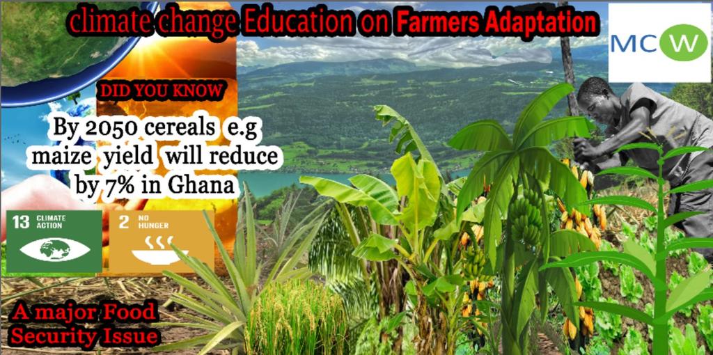climate_hub's tweet photo. Climate_Link_Hub
A major food security concern to Ghana and the world at large. Climate Change effect on agriculture is pronounced and it's essential to develop innovative approaches in remedying it.
#ClimateChange #GleanFoundation https://t.co/AU33UnGmWW