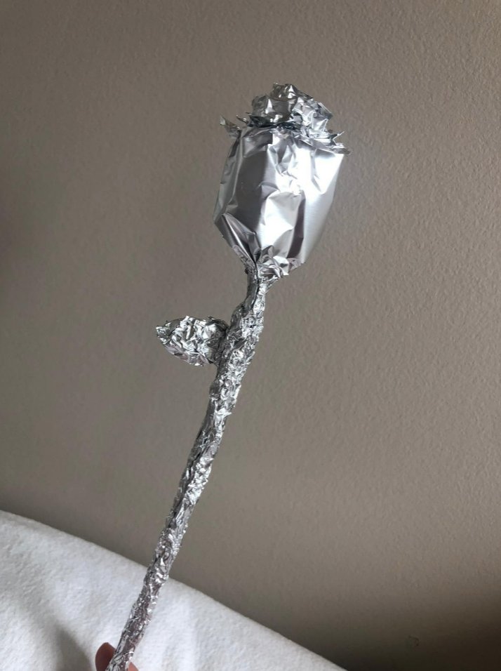 RElyachar's tweet photo. Ceramics students are still sculpting at home with whatever materials they can find! Last week, it was aluminum foil...@creatinglive https://t.co/sbibilz3Rl