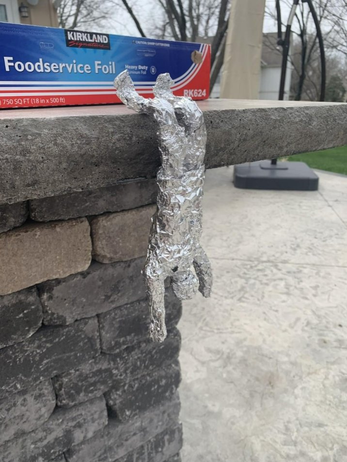 RElyachar's tweet photo. Ceramics students are still sculpting at home with whatever materials they can find! Last week, it was aluminum foil...@creatinglive https://t.co/sbibilz3Rl