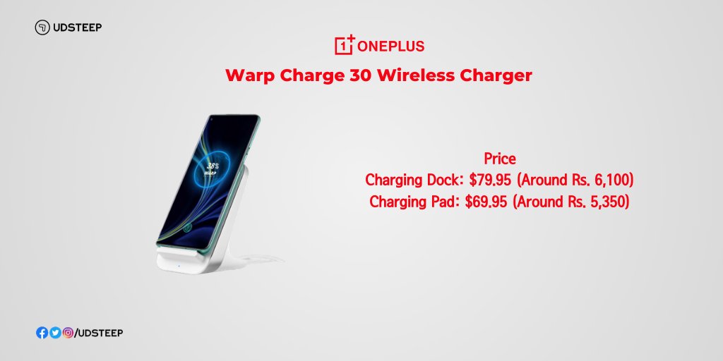 udsteep's tweet image. #OnePlusWirelessCharger #OnePlusCharger #OnePlusChargingDock #OnePlusChargingPad #30W

#OnePlus8SeriesLaunch #UDSTEEP