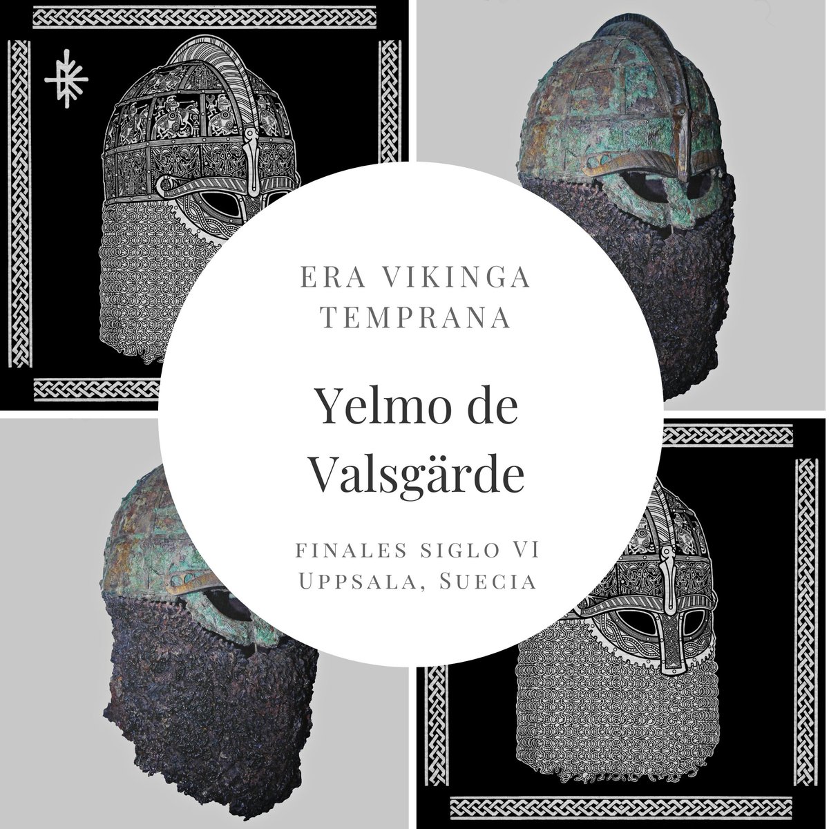 TheValkyriesVig's tweet photo. ❌PIEZA ARQUEOLÓGICA IV❌ El yelmo de Valsgärde. Finales del siglo VI. Hierro, láminas. Interior 64cm, altura 17cm. Origen Valsgärde, Suecia.  Gustavianum, Uppsala, Suecia. Con la impresionante réplica que ha realizado Paula Cruz Tattoo Art. Abro hilo. 👇🏻 (1) https://t.co/VbpseUcSyy