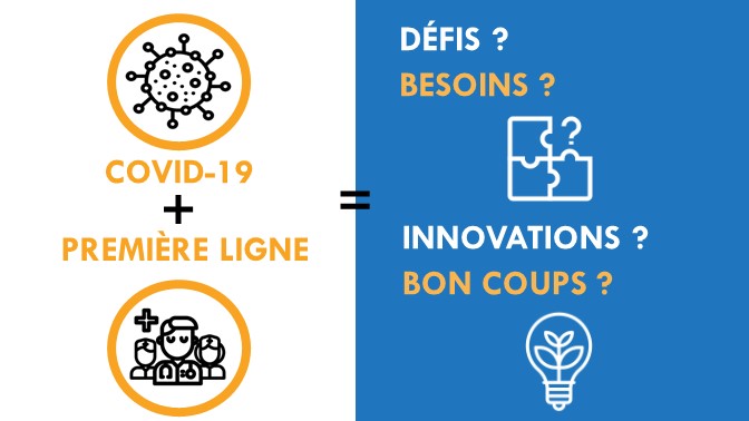 Que se passe-t-il en première ligne avec la #COVID19 ? 

Professionnels de la santé, patients, chercheurs, gestionnaires, étudiants, etc. :  Max. 5 minutes pour répondre --&gt; tinyurl.com/umnuh5v 
#R1Q #premiereligne <a href="/RRSPQ/">RRSPQ</a> <a href="/RRISIQ/">RRISIQ</a> <a href="/UniteSoutien/">Unité de soutien SSA Québec</a> @MelanieSmithman <a href="/SimonDecary/">Simon Décary, PhD.</a>