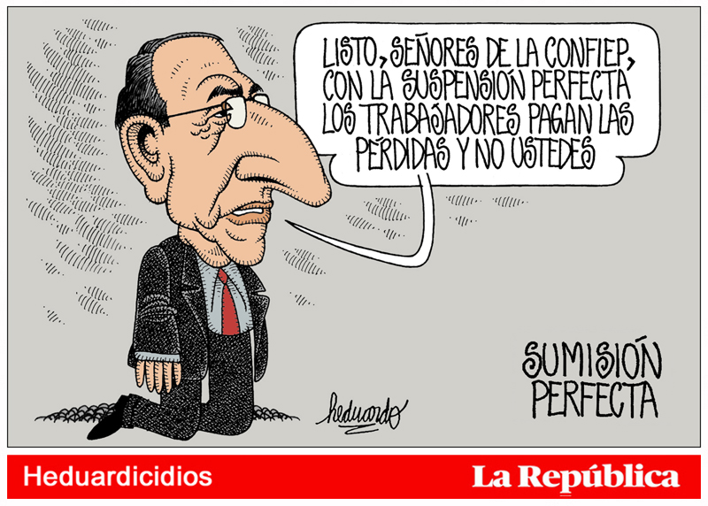 heduardo50's tweet photo. Pedí autorización para adelantarles mi dibujo sobre la sumi... perdón, sobre la suspensión perfecta, que saldrá publicado mañana en La República. https://t.co/IKLzgVrQs4