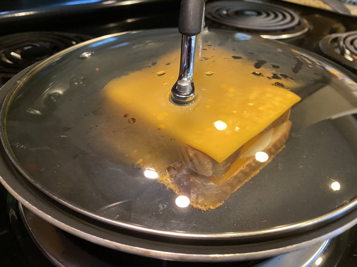 Cover that shit again and wait for top bitch cheese to slightly melt.