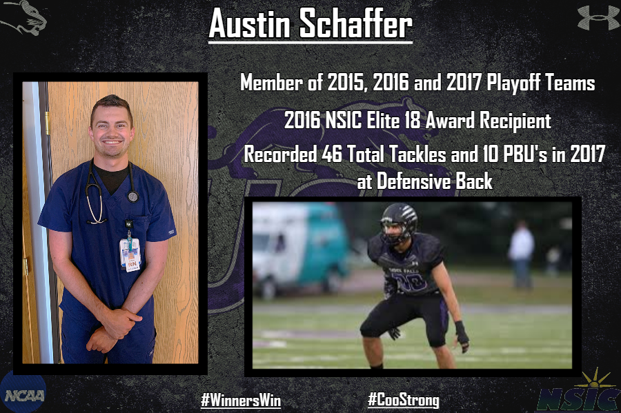 USFCougarsFB's tweet photo. We want to say THANK YOU to a couple of guys who used to play ball here at The Coo! Austin Schaffer and Nick Stanke are serving on the front-lines of COVID-19 as ICU Nurses in there respected hospitals! #CooStrong https://t.co/Ii2TkwB9JL
