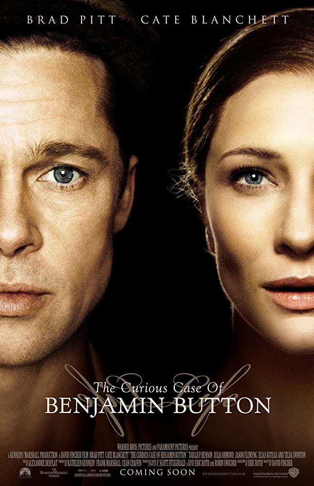  #TheCuriousCaseOfBenjaminButton (2008) Such a gorgeous movie with a really unique story and phenomenal performances from everyone involved, it is very engaging and really moving, it is really long and drags a bit but that didn't bother me. The ending gets me every single time.