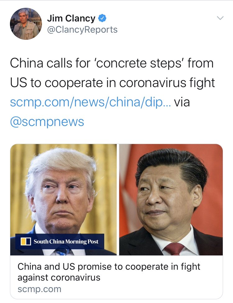 He’s pushed actual Chinese propaganda from  @SCMPNews, a well-known mouthpiece for Beijing, and beyond. Including plenty that is pretty obviously anti-American in its intent. Just look at these headlines.