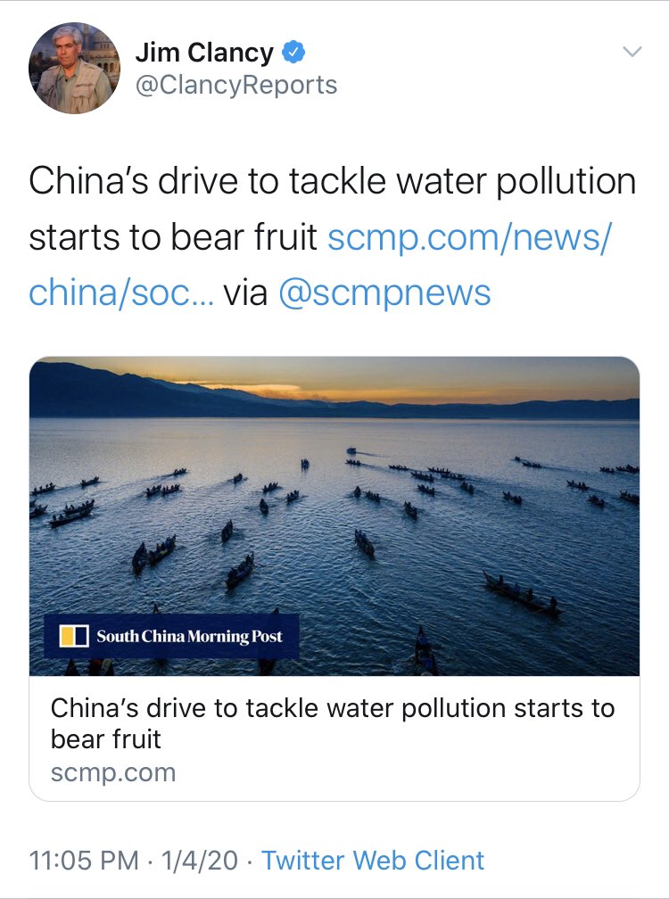 It’s not even new relative to the outbreak. He’s done this before, too. China as anti-pollution leader, absent the context of their leading the world in output? Classic PR bait-and-switch.