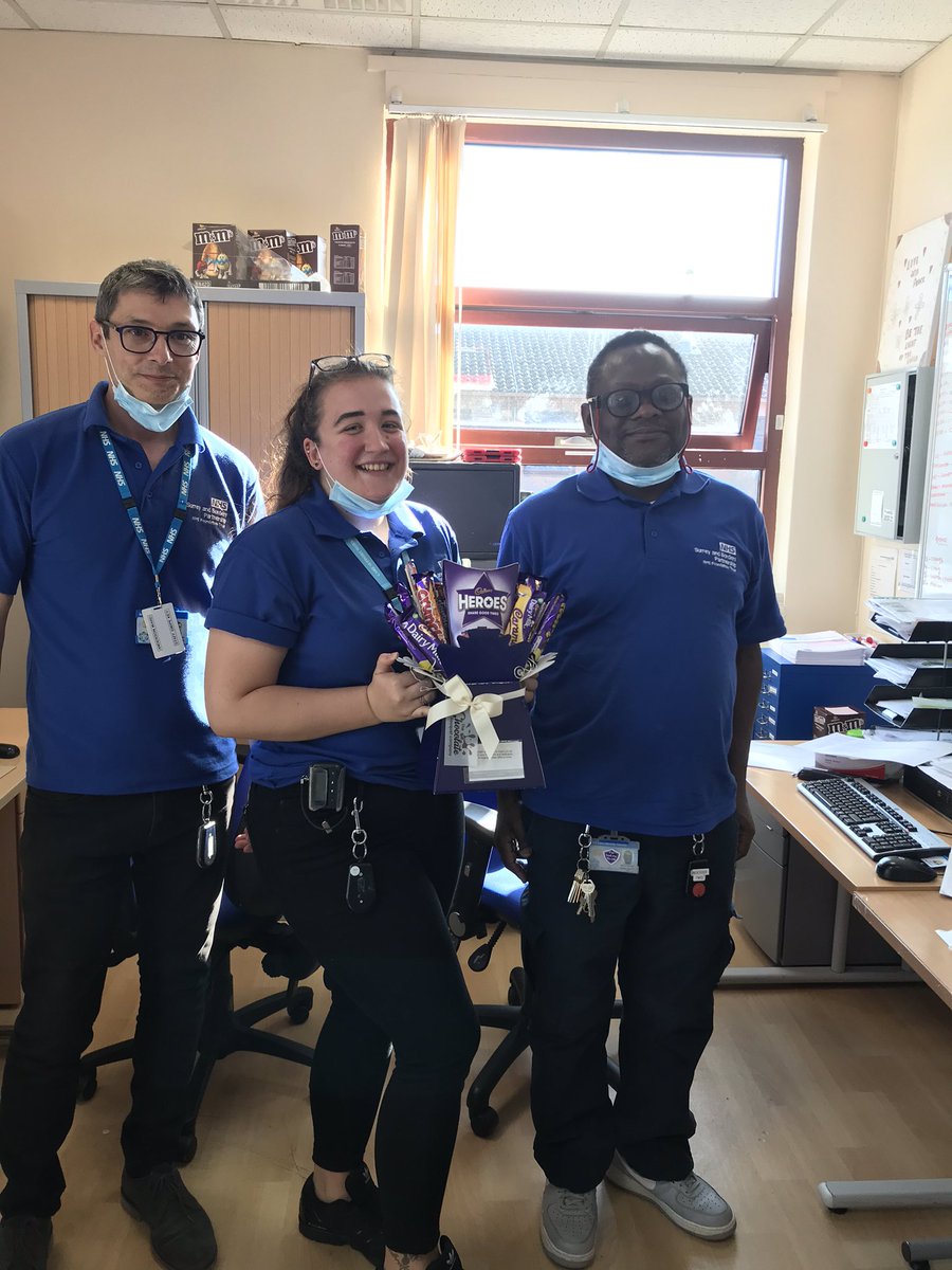 Massive thanks for the lovely gifts we received on the ward, Anderson ward posing with theirs! #welldeserved