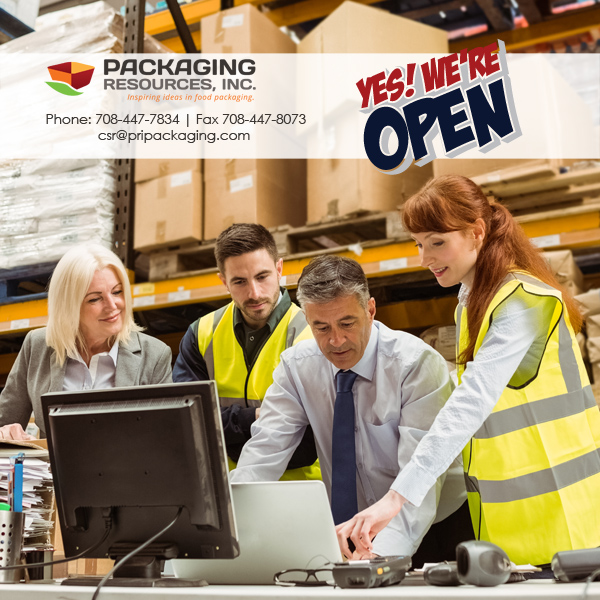 pripackaging's tweet image. In response to the continuing Shelter in Place announcement from the state of Illinois, Packaging Resources will continue to remain open and operational. Please allow extra lead time to receive your orders. We are grateful for your support. #pripackaging #weareopen