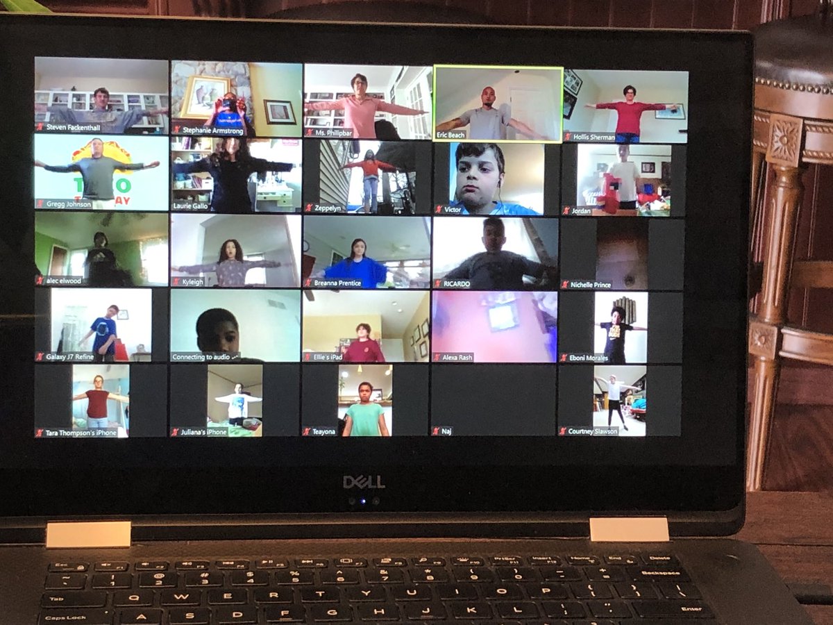 DrArmstrong1908's tweet photo. We had a great time during our PE zoom class today! https://t.co/OQR8ZInhOy