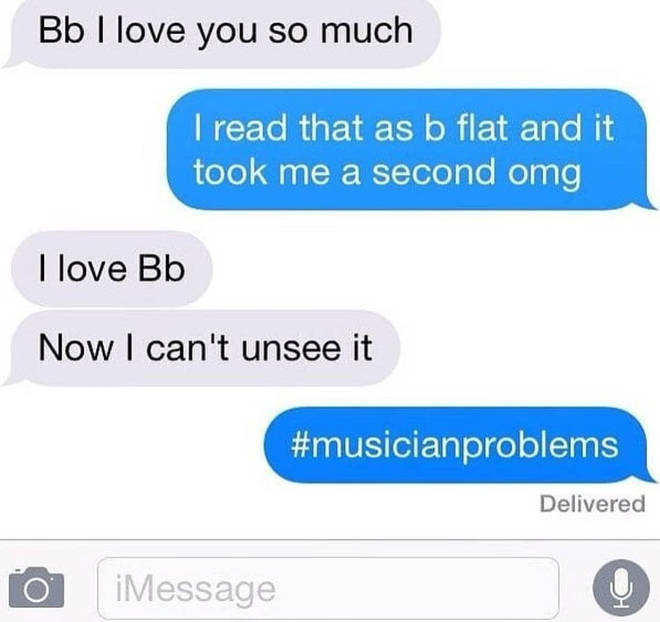 AnchSymphony's tweet photo. Have you experienced something like this? Do share!
#musicianproblems #Bb #CantUnsee #TextingTuesday #YourASO #NorthofOrdinary https://t.co/r77AsOpxse