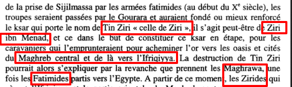 Le Ksar de Tin Ziri fut construit probablement au 10 eme Siecle par les Maghraouas Zeirides (Ziri Ibn Attia) ou les Zirides (Ziri Ibn Menad) ??