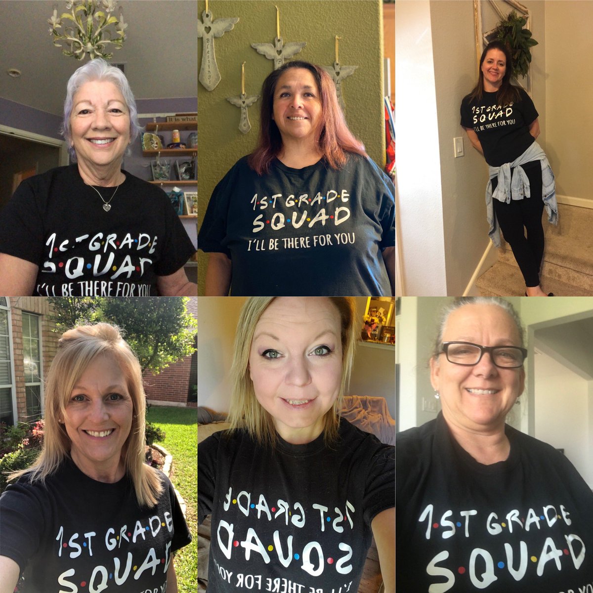 deborahbbennet5's tweet photo. Gattis Spirit Week!  Social Distant Twin Day! 1st grade teachers got spirit! #GattisDSW https://t.co/xAHPeQC821