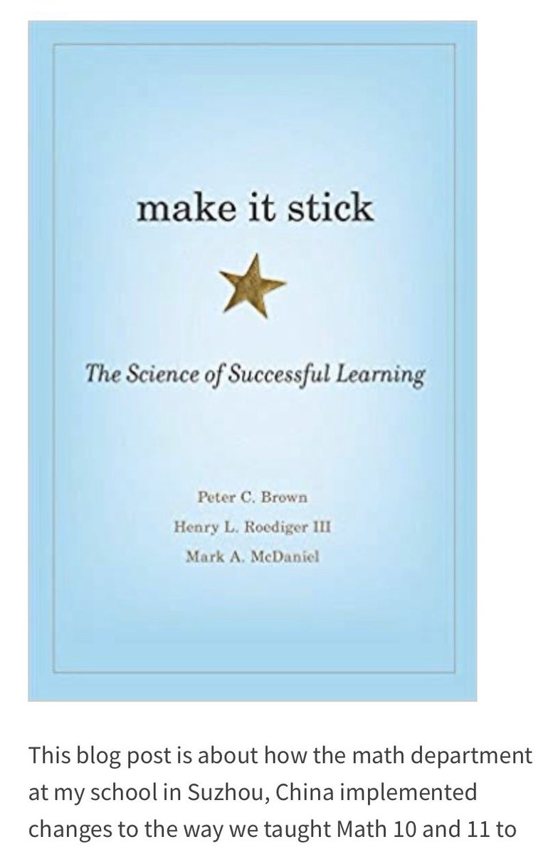 mzjae_elle's tweet image. aprilsoo.com/2020/01/28/mak… Thank you @missaprilsoo  for sharing this! Check out her write-up for helping students commit new information to long-term memory. #makeitstick #thescienceoflearning #learning
