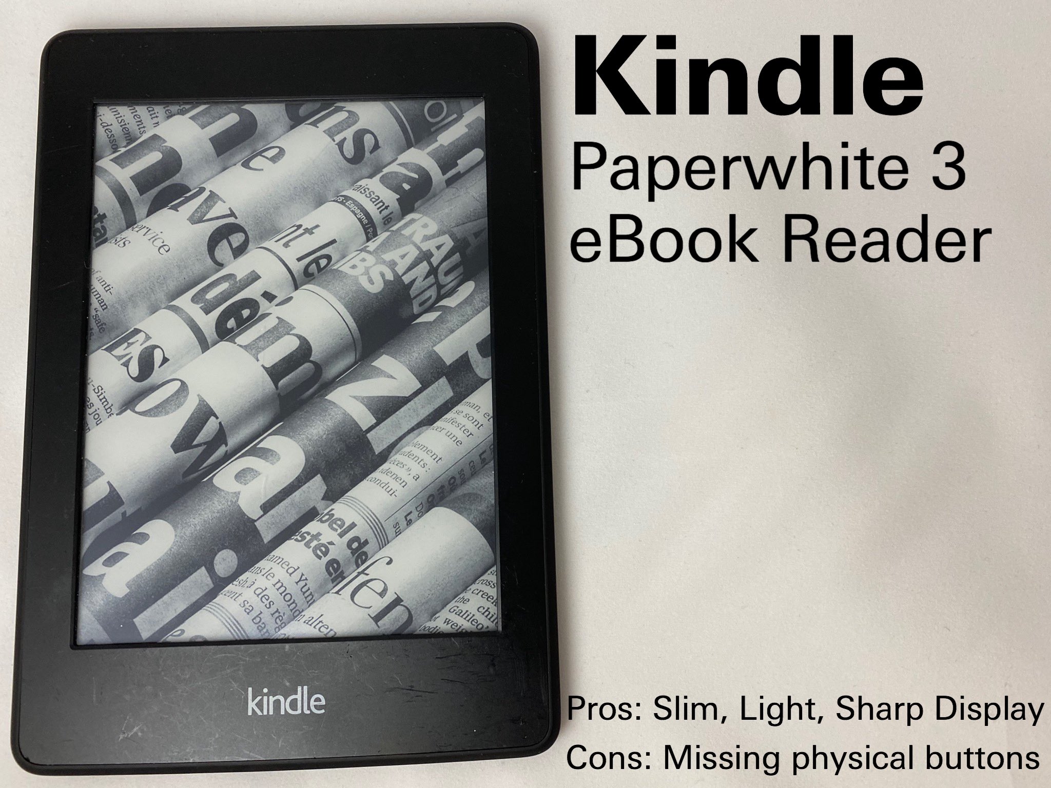 Hani Majzoub on Twitter "Kindle Paperwhite 3 eBook Reader Pros Slim