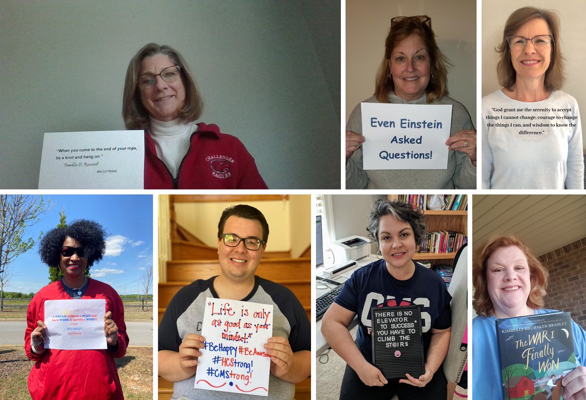 Challenger MS has a few more spirited staff sharing their favorite book or quote to support <a href="/HSVk12/">Huntsville City Schools</a> spirit week.  We are #HCStrong.