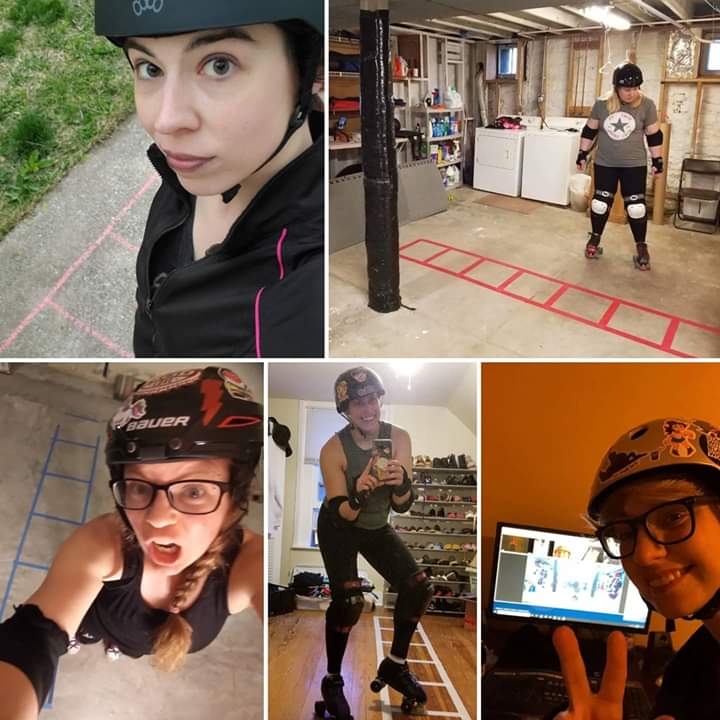 Virtual Practice was in two parts last night: Agility ladders and yoga mats! 

#SCDC