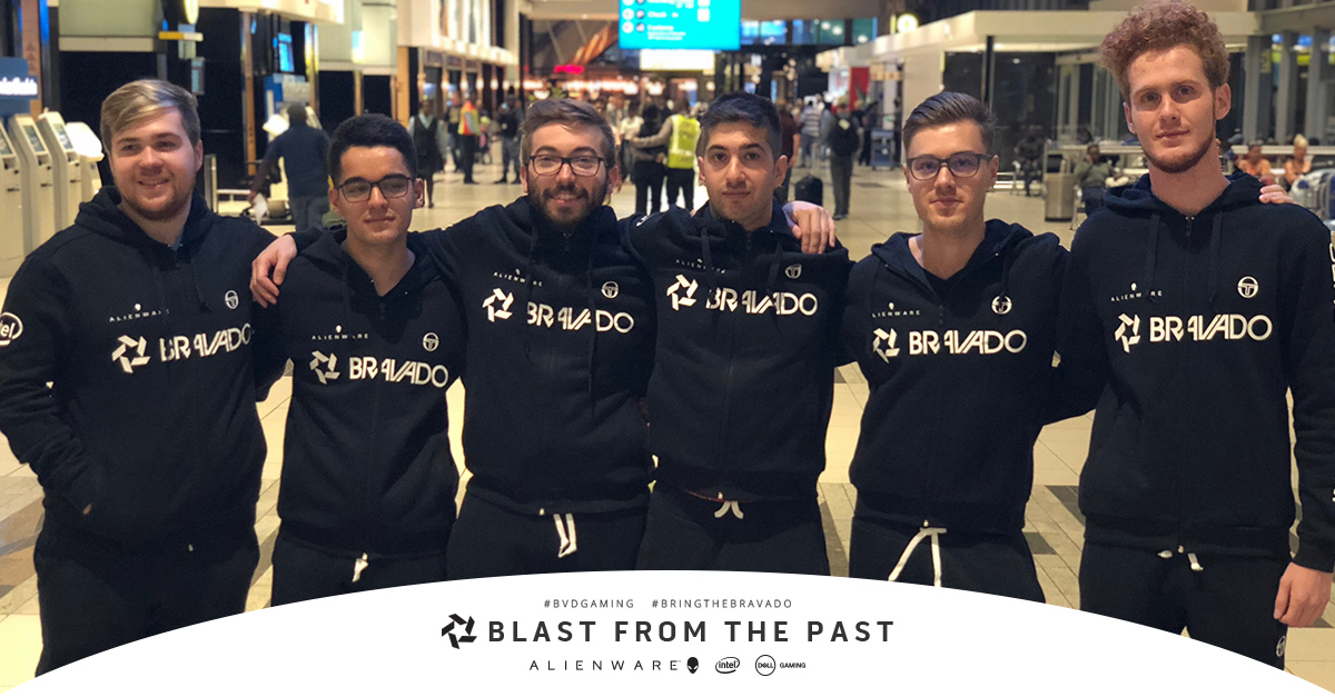 bravadogaming's tweet photo. Remembering #projectdestiny - this photo was taken at the airport in 2018 on the day our former #bvdcsgo team headed to the USA for a year! https://t.co/Xsu6vnTf31