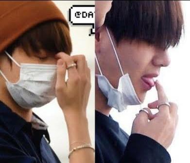 This was same day on jungkook's bd suddenly appeared on their fingers .. bawowow
