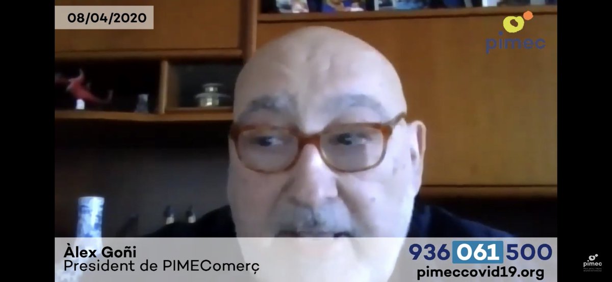 💻El president de <a href="/PIMEComerc/">Pimec Comerç</a> Àlex Goñi <a href="/AlejandroGF55/">Alejandro Goñi</a> ha tingut una trobada telemàtica amb la Ministra de Treball <a href="/MinistDeTrabajo/">MinisterioDeTrabajo</a> Yolanda Díaz per preguntar qüestions relatives a la situació actual del #comerç. 
➡️youtu.be/RjMSlmJyM-s