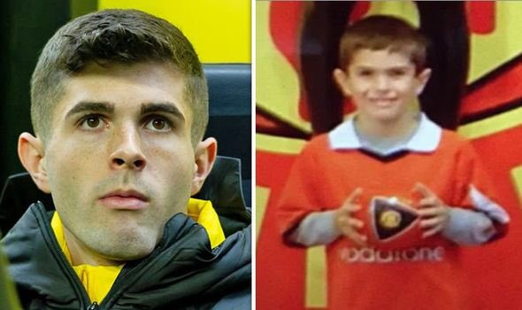 Christian Pulisic in a United shirt
