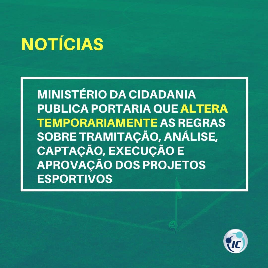 incentivocerto's tweet photo. Confira em nosso blog post as mudanças decorrentes da Portaria Nº 353/2020, publicada pelo Ministério da Cidadania: https://t.co/6vZ8PiIRyM

#leideincentivoaoesporte #COVID19 https://t.co/elQDHwg1wr
