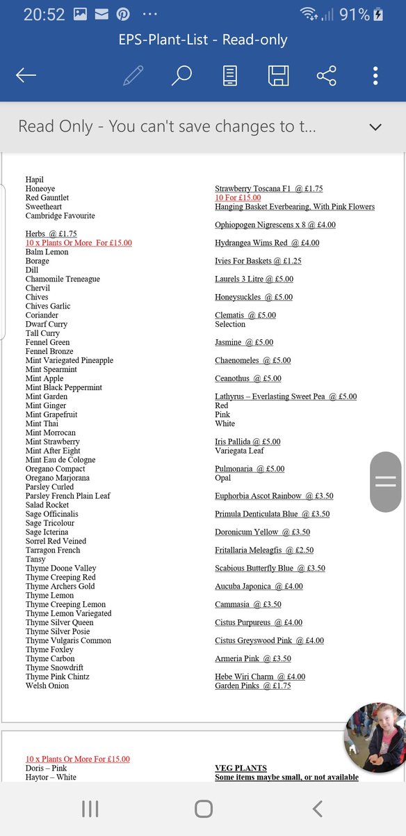 Jasonodell33's tweet photo. If any of my friends &amp; family would like a fantastic recommendation for some great quality plants, great service &amp; great prices on plants &amp; vegetables. Price list attached. Phil &amp; Annette run a nurseries just out side Norwich in Costessy #shoplocal #greatservice #greatquality https://t.co/2hgFIymgxR