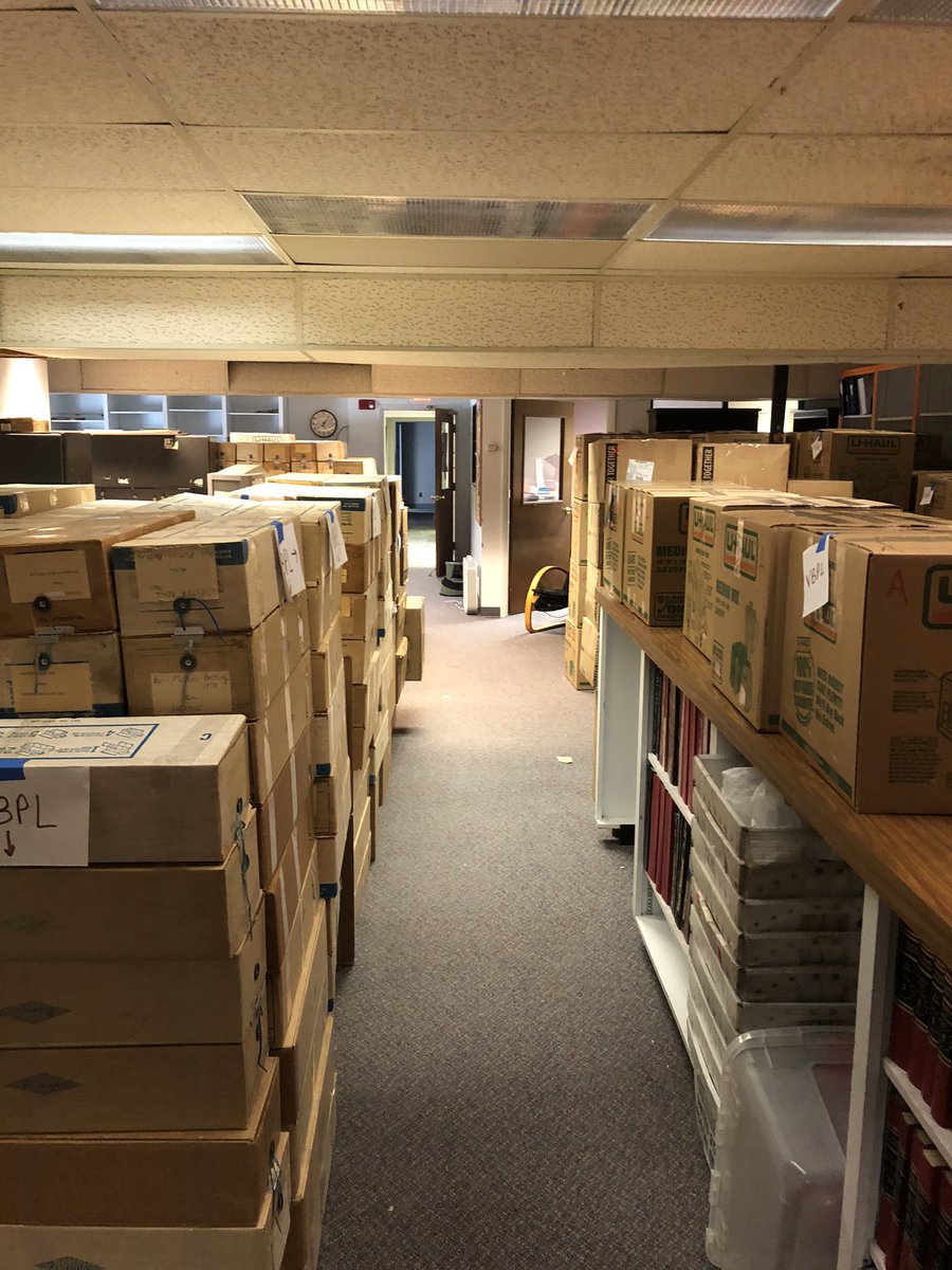 One of the spots I love most at The Pilot is our morgue — the archives. It was created in the late 1930s and modeled after the archives at the  @baltimoresun. It’s away from the newsroom. Very quiet. And there’s a slight musty smell. It’s not as its best - packed up to move.