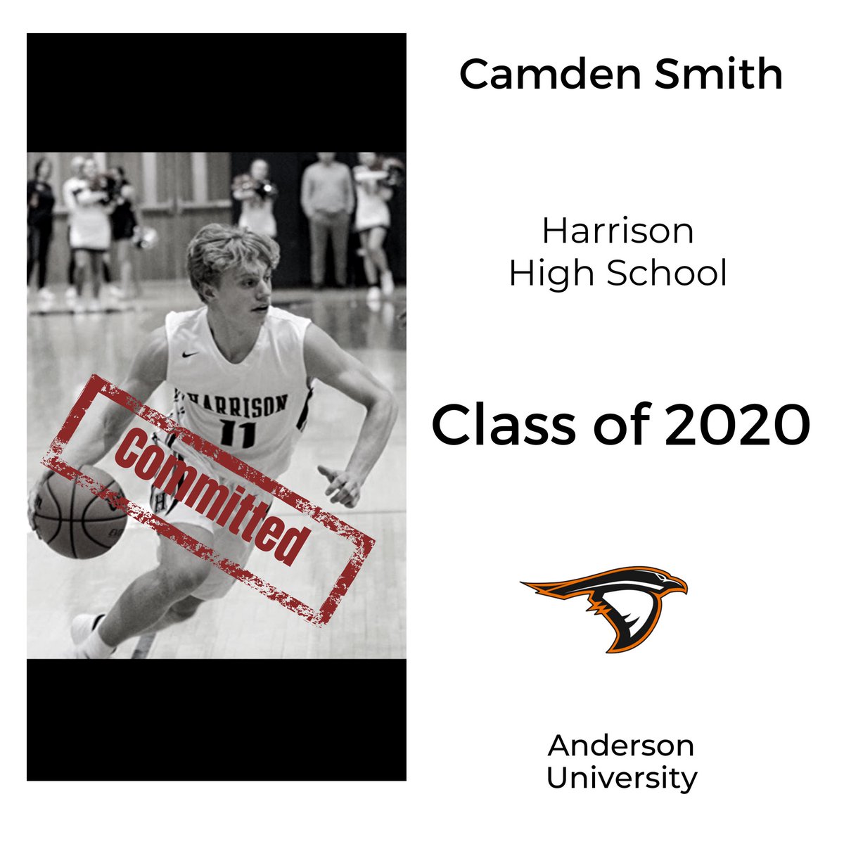 camdenjsmith07's tweet photo. Thank you to Coach Handy and the rest of the staff for this opportunity. Super excited to get started. Go Ravens!! @AURavensMBB https://t.co/QMQqey8wCi