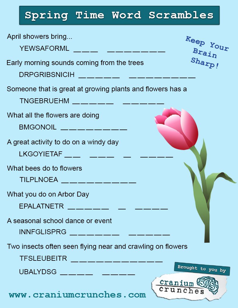 CcaEco's tweet image. Keep your brain busy in lockdown @Head_CCA @DeputyHead_CCA #craniumcrunches #wordscrambles