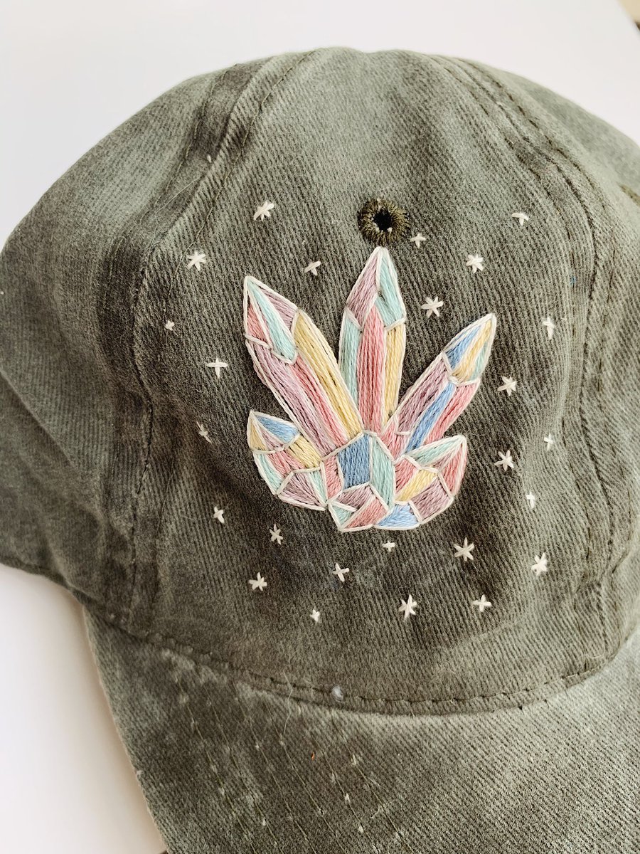 ElizabethJoy996's tweet photo. I only want to embroider hats now 💕✨ https://t.co/hrrqqferVZ