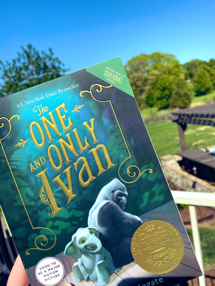Thankful for this beautiful weather, health, &amp; life finally slowing down. For years I’ve heard amazing things about this book and I am SO glad I finally found the time to read it. It is one of my new favorites! p.s. I’ve missed reading for pleasure🤗 <a href="/kaaauthor/">Katherine Applegate (kaaauthor.bsky.social)</a> #RESEteachersread