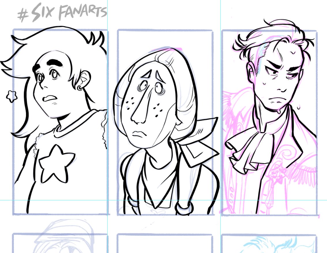 Six fanarts WIP :o) ???? 