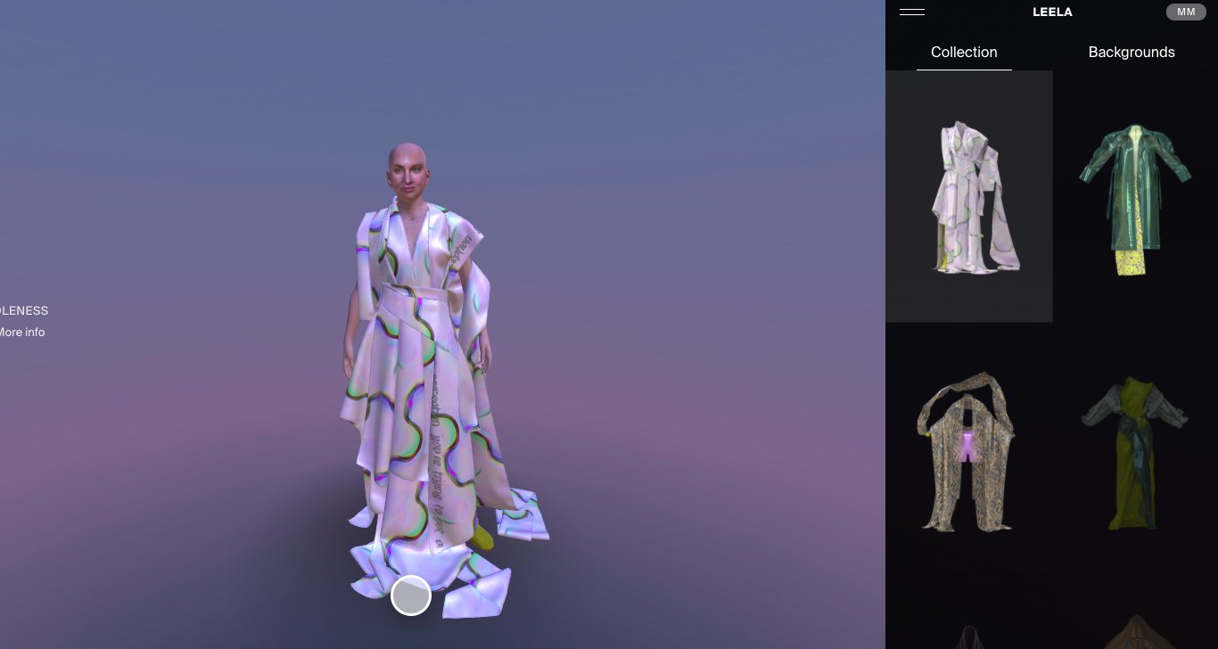 Maghan Mcdowell On Twitter It S A Great Time For Launches Digital Fashion House The Fab Ric Ant Which Last Year Sold A Dress For 9 500 Began Testing Leela Which Creates 3d Avatars From Selfies Go - robe for model im making copied i know roblox