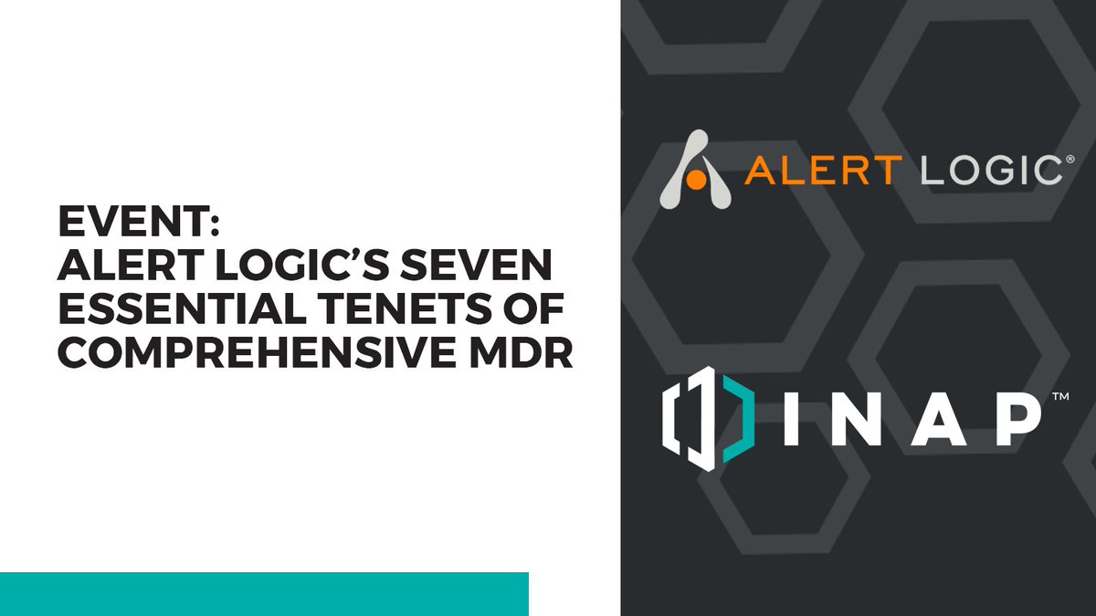 PoweredbyHIQ's tweet photo. Join @alertlogic and our own Josh Williams, VP of Channel and Solutions Engineering, on May 5 for an interactive #webcast covering the 7 essential tenets of comprehensive #MDR. Register here: https://t.co/MINWACwXzv #manageddetectionresponse #cybersecurity #MDRmanifesto https://t.co/8aqa7oUaft