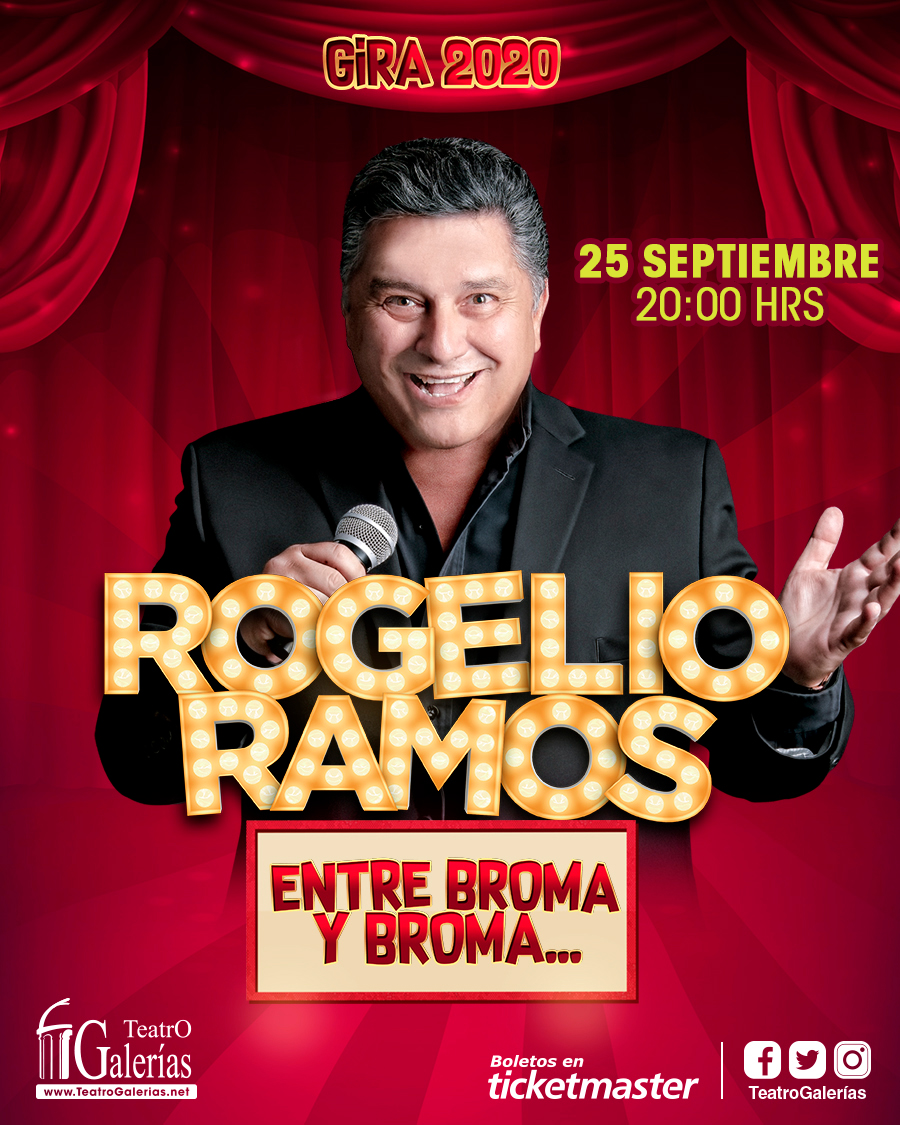 Que las razones para sonreír nunca falten 😄 #RogelioRamos Entre Broma Y Broma... 👌😂

💲 $250, $350, $450
🎟 Compra en línea: bit.ly/RogelioRamos-S…