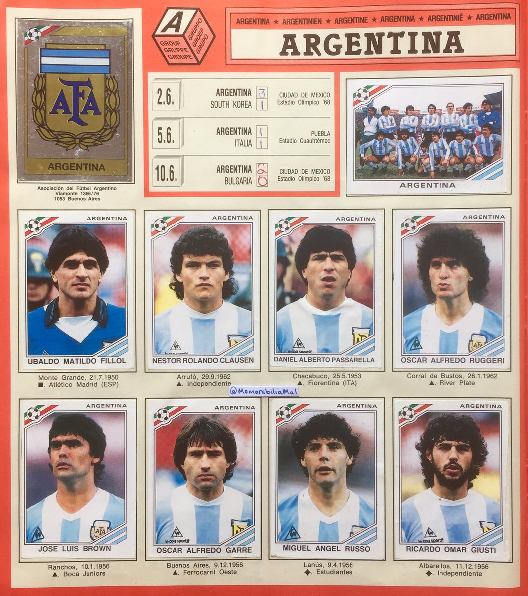 Panini Sticker Fußball WM 2018 Russia Nr 676 Legends Argentina 1986 Bild